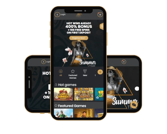 Golden Pharaoh Casino mobile experience shown on a smartphone